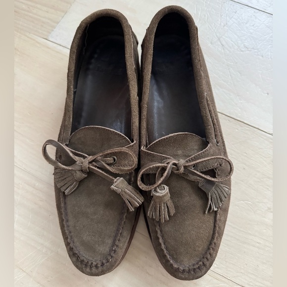 Paul Stuart Suede Loafer with Trim and Tassel main image 4